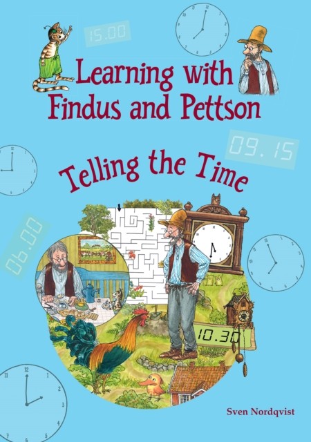 Learning with Findus and Pettson - Telling the Time by Sven Nordqvist NEW - Image 2