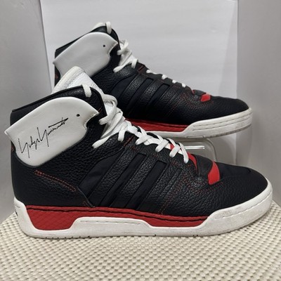 Y-3 Men Hayworth High Top Sneaker, G54055 Black/white/red, US Size: 10.5