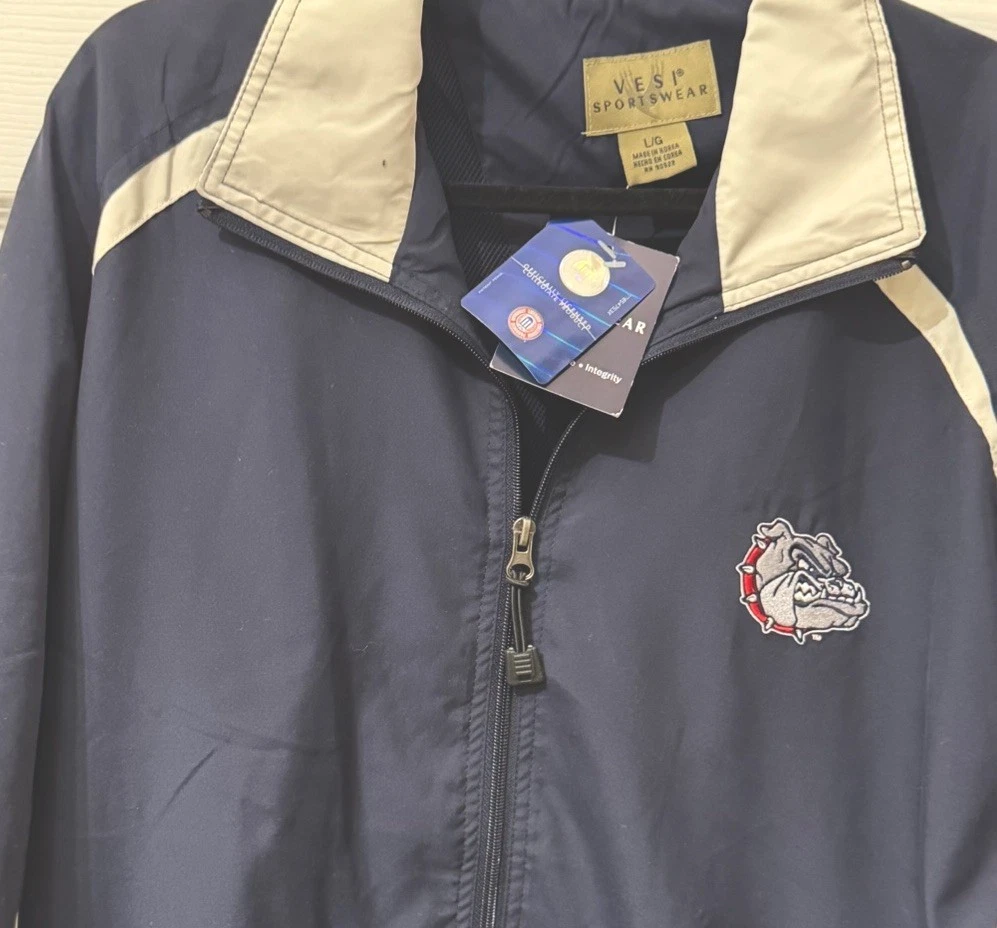 Vintage Vesi Sportswear Georgia Bulldogs full-zip Jacket navy blue/cream Large image 4
