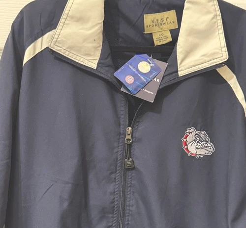 Vintage Vesi Sportswear Georgia Bulldogs full-zip Jacket navy blue/cream Large image 4