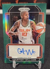 2022 Panini Prizm WNBA Courtney Williams #SG-CWL Green Prizm Autograph Lynx
