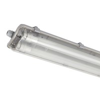 Feuchtraumleuchte Wannenleuchte Mit Led-RöHren 60 Cm 2X 9W Neutralweiß IP65