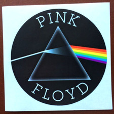 STICKERS" PINK FLOYD" ENGLISH ROCK BAND VINYL.RARE 3 1/2"