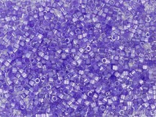 Miyuki Delica 11/0 DB1868 Silk Inside Dyed Lilack AB Seed Beads 5g bags
