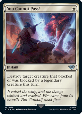 You Cannot Pass! [The Lord of the Rings: Tales of Middle-Earth] Magic MTG
