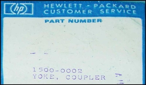 Hewlett Packard 1500-0002 Yoke Coupler -NOS SEALED X 2PCS - Picture 2 of 2