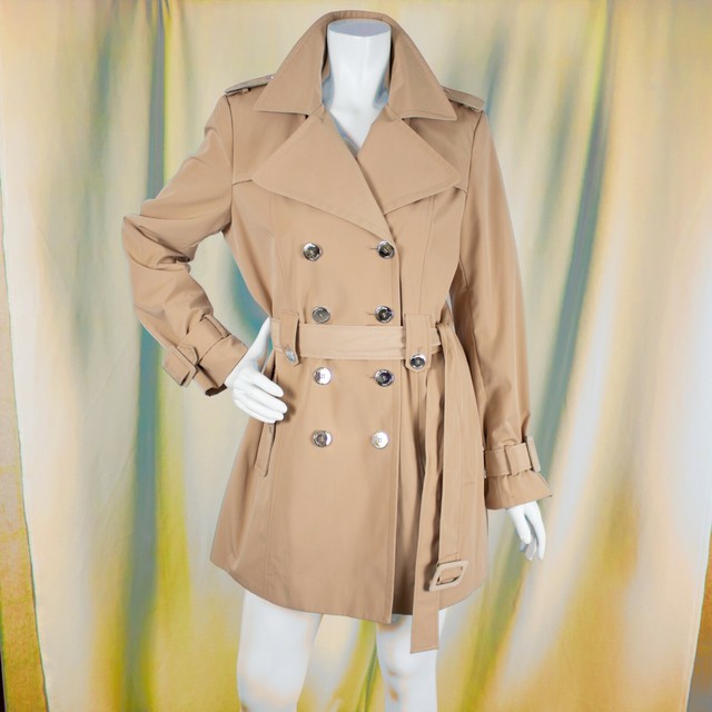 calvin klein beige trench coat