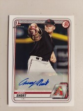 Avery Short 2020 Bowman Prospects Auto #PA-ASH Arizona Diamondbacks Rookie RC 