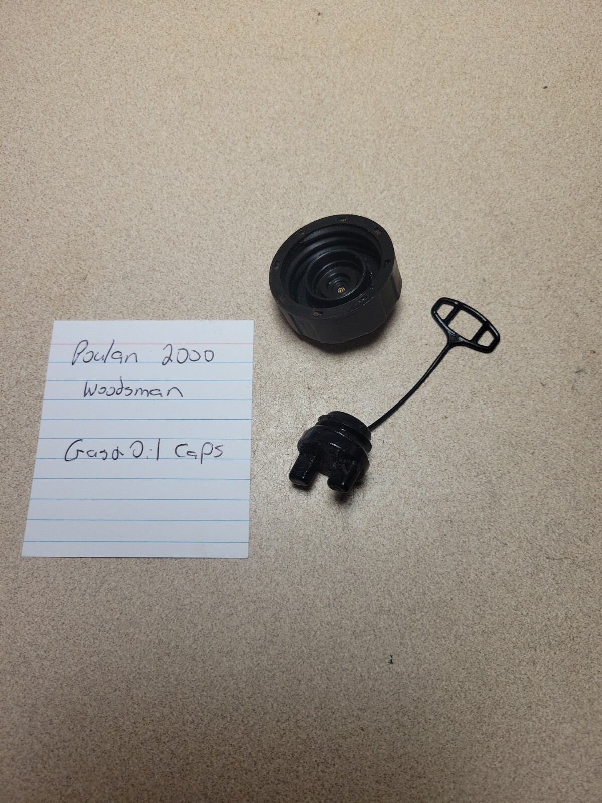 Poulan Woodsman 2000 Chainsaw Gas And Oil Tank Caps eBay