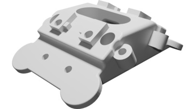 Montageblock für 4 flinke Extruder kompatibel mit E3D-Kraken Hot End