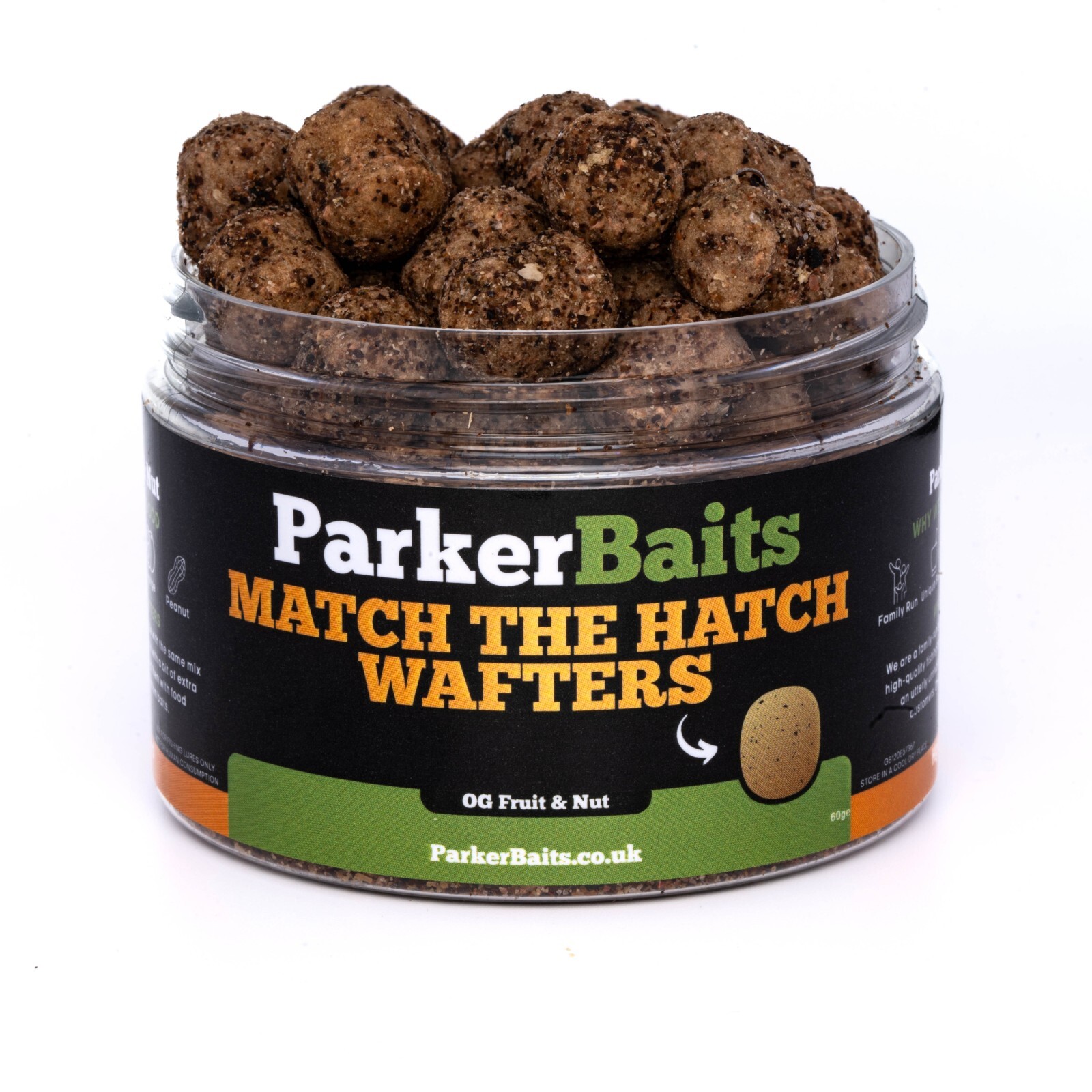Parker Baits Match The Hatch Wafters OG Fruit & Nut Fishing Hookbaits - PB34099