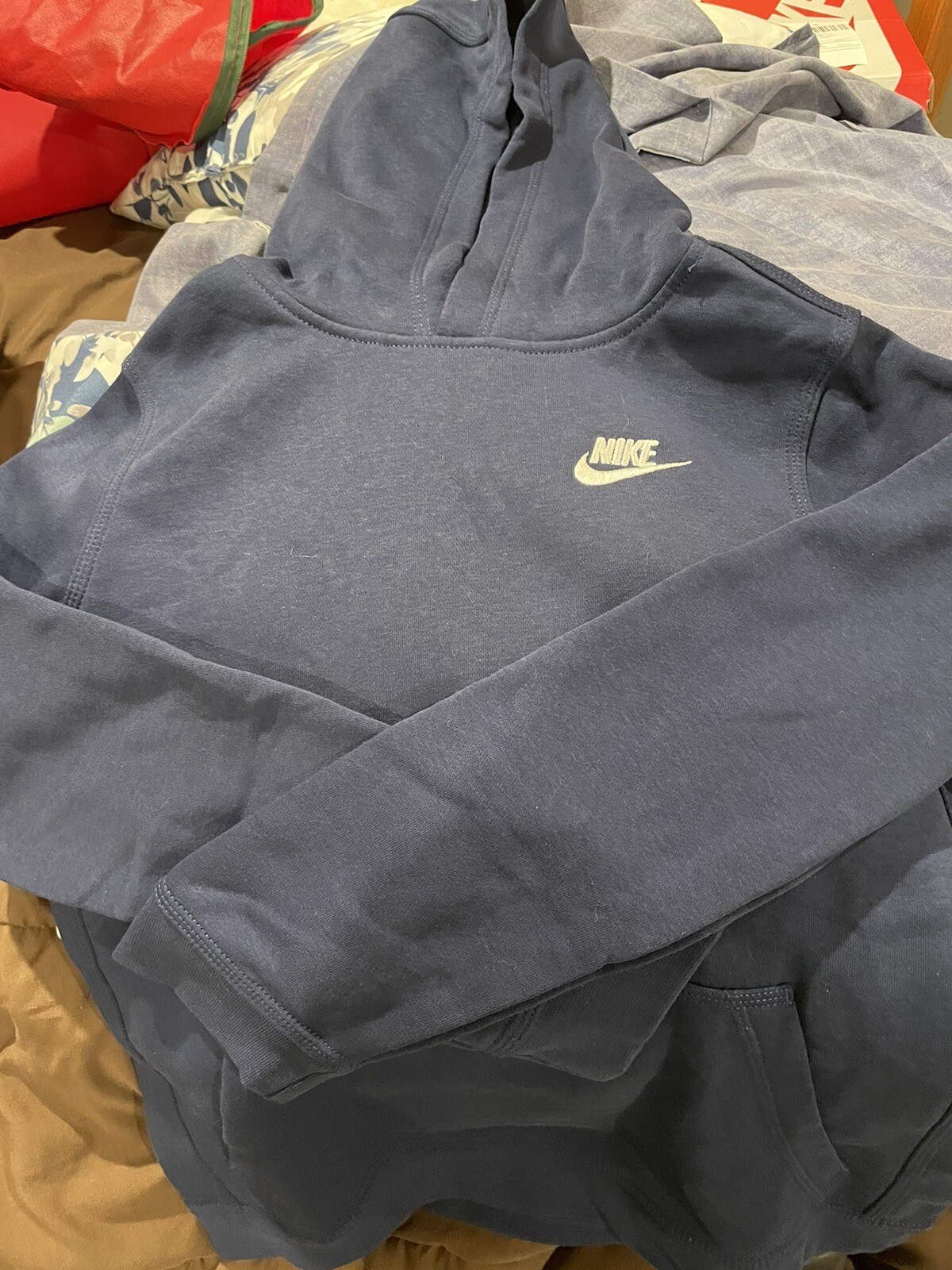 Nike Kids Hoodie Size Large Navy eBay