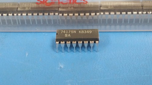 (5 PCS) 74175N SIGNETICS, D FLIP-FLOP, TTL/H/L SERIES TTL PDIP16 - Bild 1 von 1