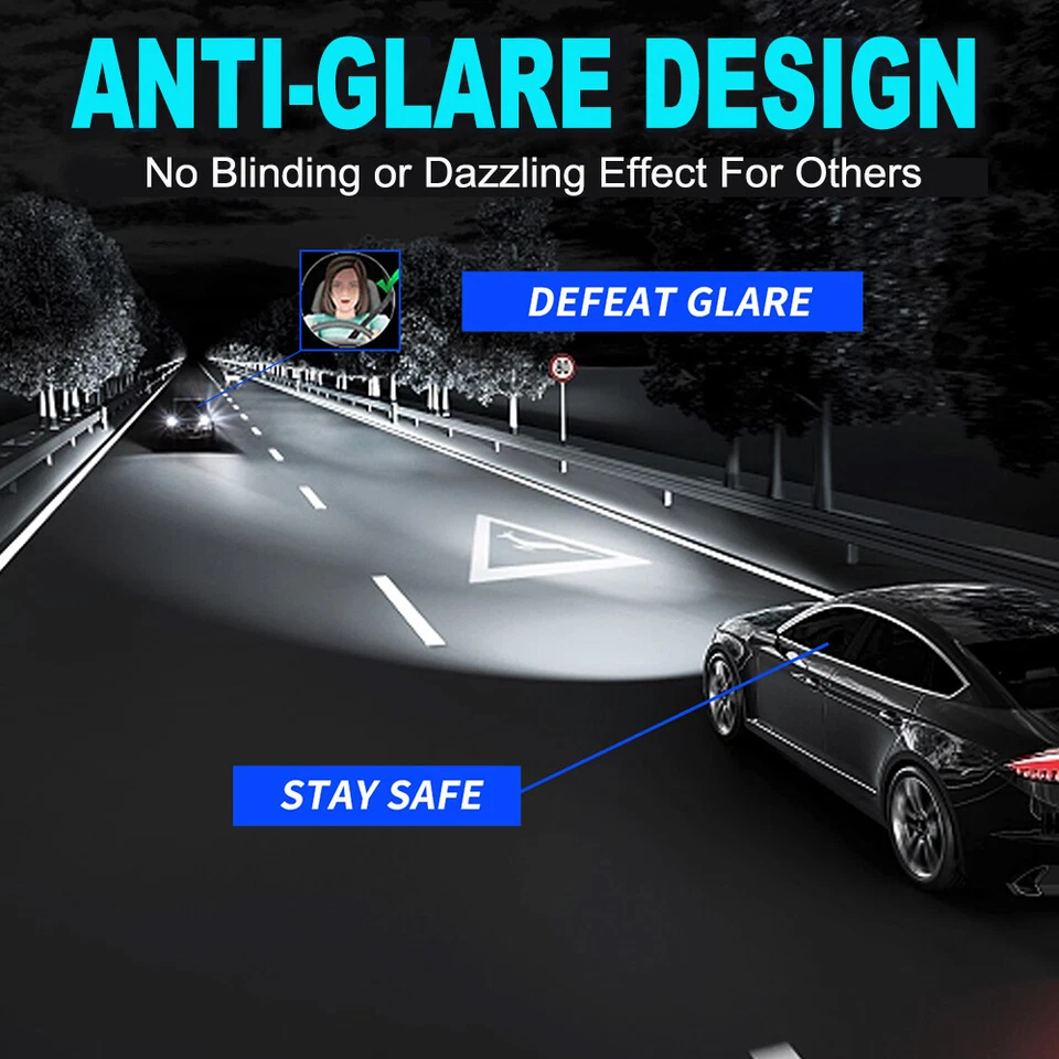 For 2009 2010 2011 2012 Dodge Ram & RAM 1500 2500 3500 LED Headlight & Fog Bulbs - Image 2 of 4