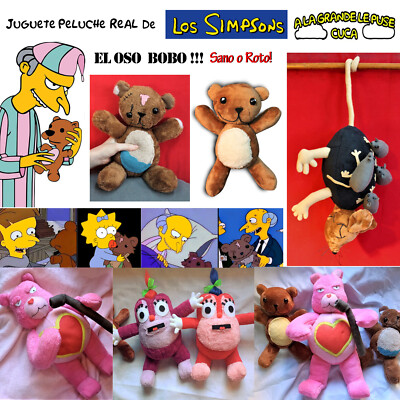 FUNZO SIMPSONS REAL TOY Simpson Teddy Plush FONZO KO Bart Maggie
