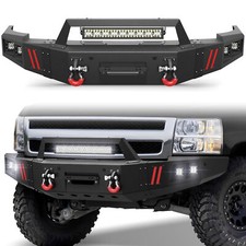 Front Bumper For Chevy Silverado 1500 2007-2013 With Winch Plate Led Lights Front Bumper For Chevy Silverado 1500 2007-2013 With Winch Plate Led Lights