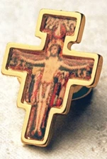 San Damiano Cross Lapel Pin 1 pin