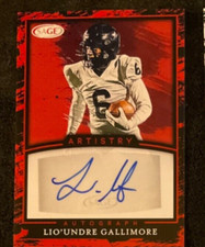 Lio’undre Gallimore RED parallel Artistry Rookie 2022 autograph A-LG