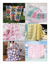 Crochet Pattern BIG Book BABY AFGHANS 29 Different Designs for Babies Toddlers