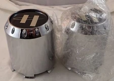 Helo Wheels Chrome Custom Wheel Center Cap Caps Set 2 (1) # A0179 / 1043B100