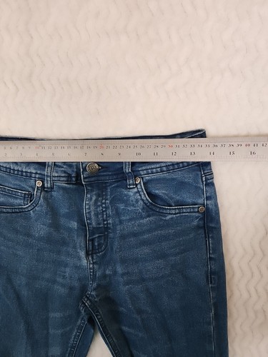 Denim Design Lab Refinery Republic Blue Skinny Men's Jeans Size 10 29W X 24"ins - Picture 4 of 13
