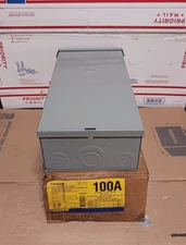 NEW SQUARE D FA100RB 100 AMP TYPE 3R CIRCUIT BREAKER ENCLOSURE 600 VAC 500 VDC