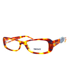 DKNY DY4575 3331 Eyeglasses Brown Tortoise Rectangular Frames 49[]16 135