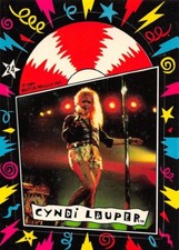 1985 Topps Cyndi Lauper Sticker 24 Girls Just Wanna Have Fun Time After Time  