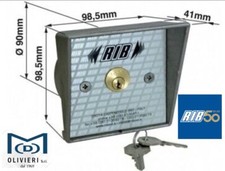 SELETTORE A CHIAVE DA INCASSO rib ACG1010 X SERRANDA SARACINESCA CANCELLO