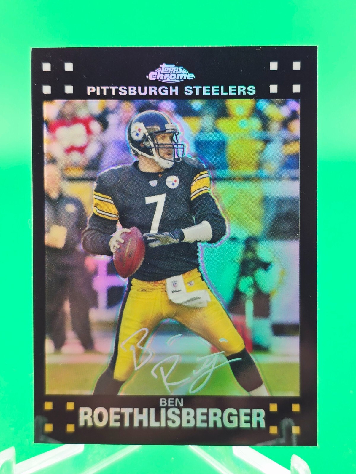 Ben Roethlisberger 2007 Topps Chrome Refractor TC62 Pittsburgh Steelers