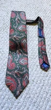 VTG Polo Ralph Lauren Paisley Silk Tie For Mark Shale Made In The USA