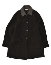 Luisa Spagnoli Womens Overcoat Uk 16 Large Grey Wool Ad05