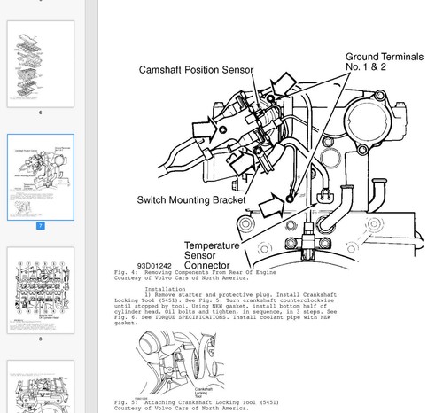 Volvo 850 (1995-1997) manuale officina workshop manual on cd - Foto 8 di 9