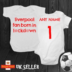 personalised liverpool baby grow