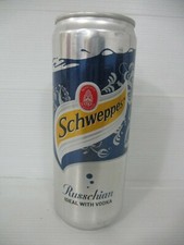 Schweppes  Russchian, Israel : a 330 ml  empty  can,  2010's.