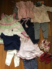 Girls Summer Various Brands Bundle Cute Outfits Size 9M-12M
