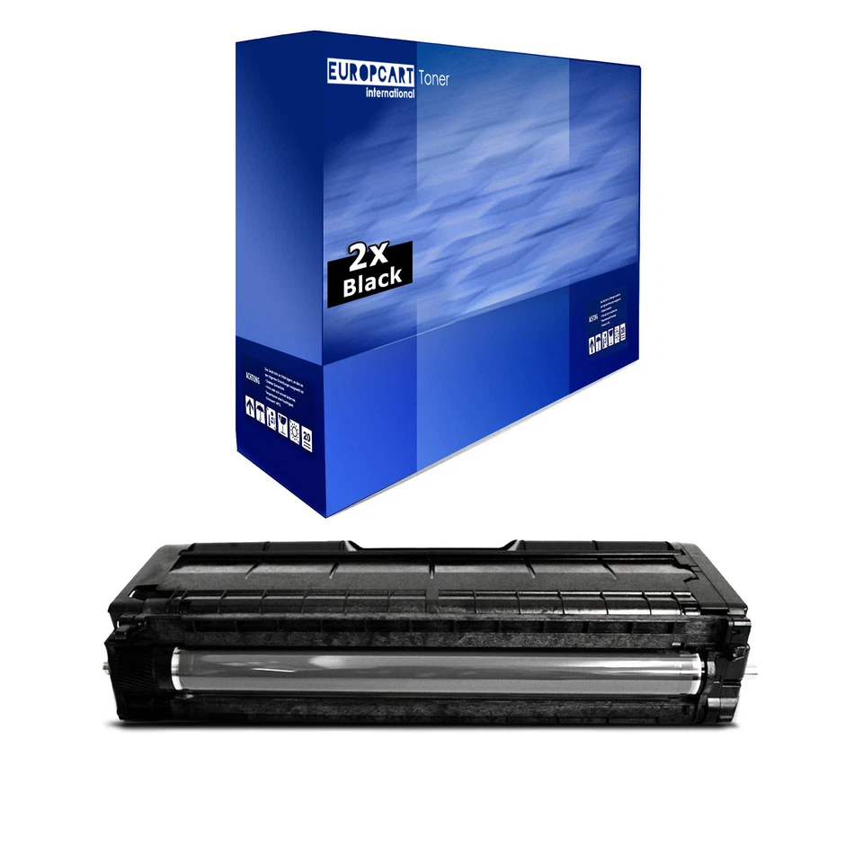 EUROTONE 2x Toner SCHWARZ f�r Ricoh Aficio SP C-220-s SP C-240-sf SP C-221-sf SP C-222-dn