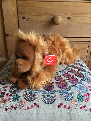 Neu Aurora World liegender Orang-Utan Plüschtier Kuscheltier Spielzeug 30 cm 12 Zoll 13257