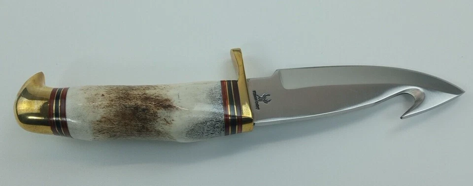 Nuevos cubiertos Frost hermoso mango de ciervo hoja de 4 1/2"" con gancho WT-158 Foto 4 de 4