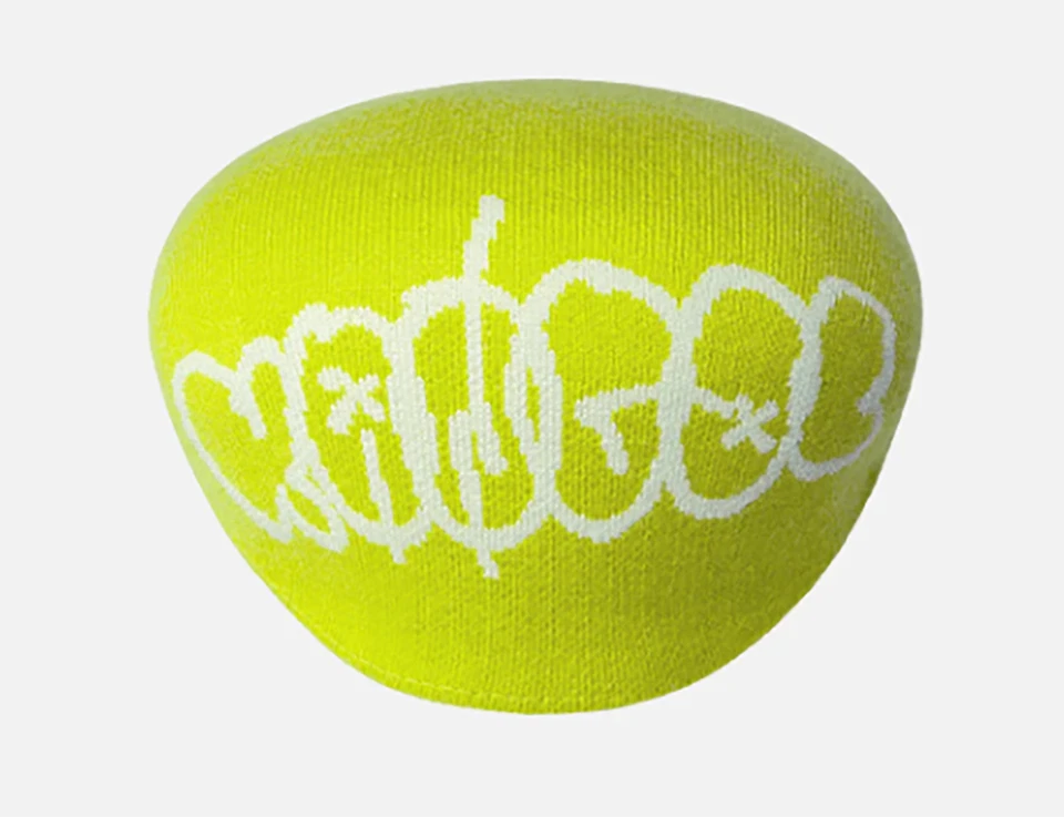 KANGOL® ORIGINAL 504 Y2K GRAFFITI CAP FLATCAP SCHIEBERMÜTZE MÜTZE KAPPE NEONGELB - Bild 2 von 2