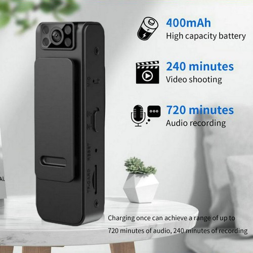 Mini HD 1080P Noise Reduction Camera Portable Wearable Night Vision Recorder NEW - Picture 8 of 14