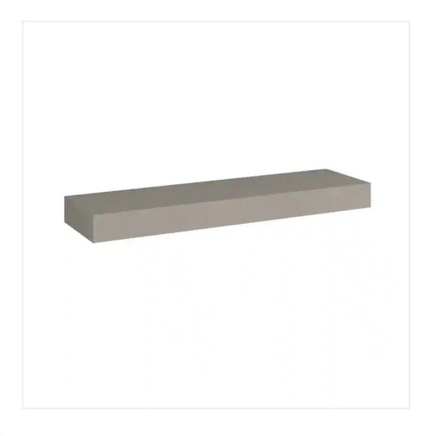 Hampton Bay sterling gray floating shelf 36” x 3” x 10"