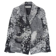 Excellent condition ISSEY MIYAKE jacket for women black x gray size 1 cotton IM1