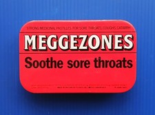 Vintage Empty Meggezones Tin