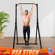 Adjustable Triangular Pull Up Dip Station Bar for Home Gym Strength Train 200kg