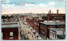 HAVERHILL, MA Massachusetts ~ MERRIMAC STREET Scene c1910s Postcard