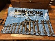 14-1 Williams Armstrong Wrench Set 13 Pcs Black Oxide Roll Up Case Usa Made
