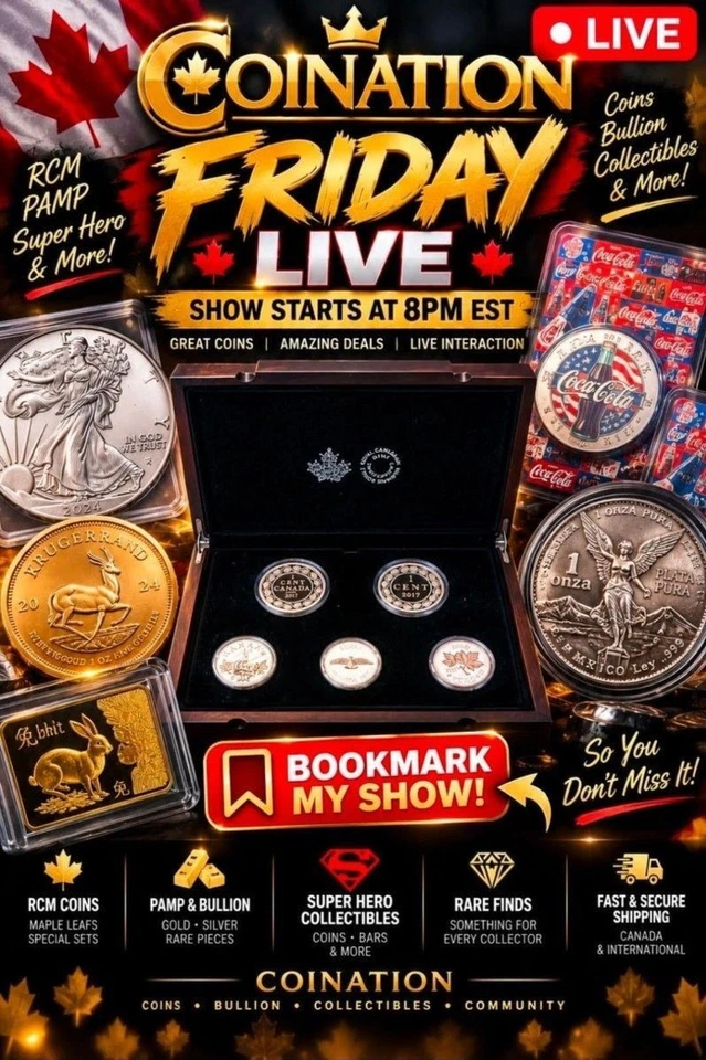 Coination Day! This Show will be epic , Silver , Gold , Banknotes & Premium