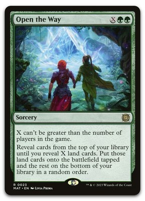 Open the Way #23 (NM) March of the Machine MAT Magic MTG