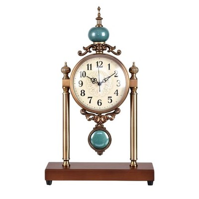 xiaojuande Vintage Fireplace Mantel Clock – Silent Retro Desk